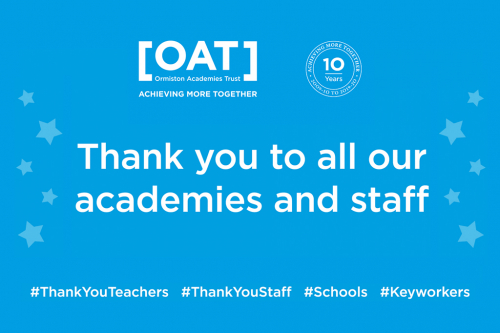 Thank you to all our academies and staff