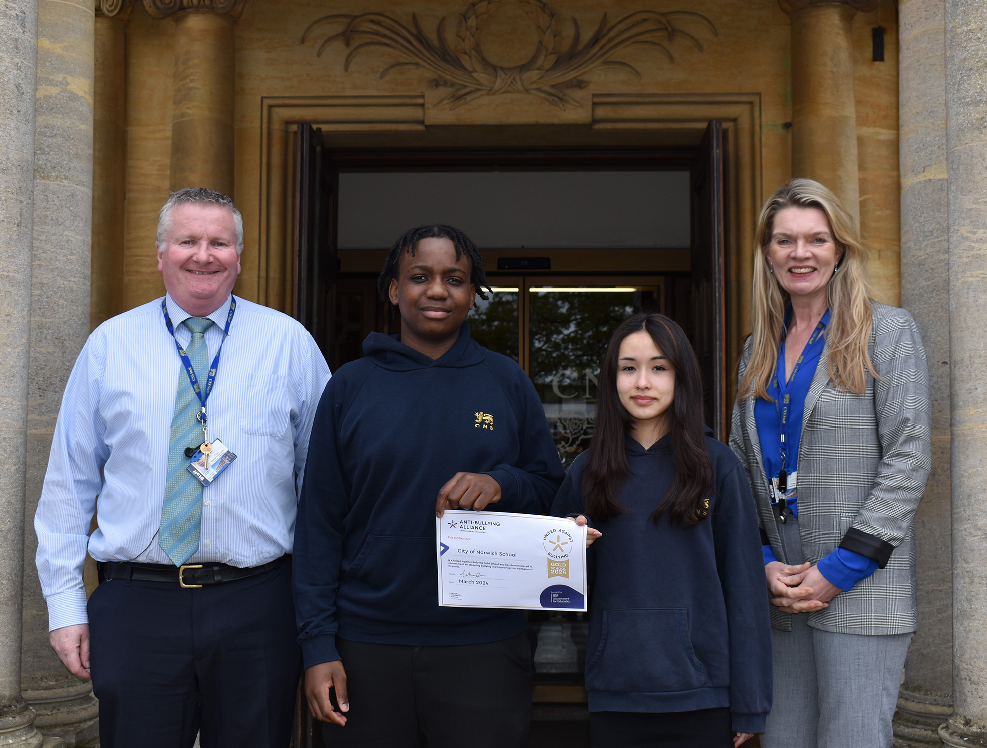 City of Norwich School awarded Gold status by anti-bullying programme ...
